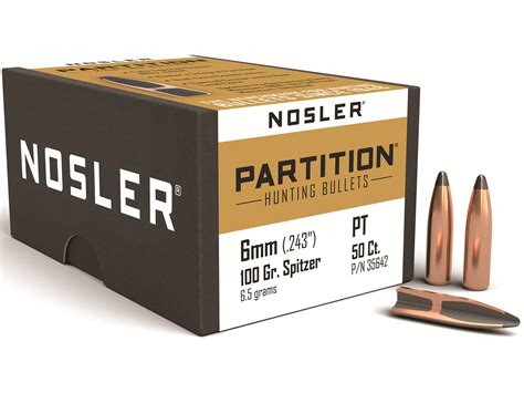 Notify me when the price drops. . 243 nosler partition